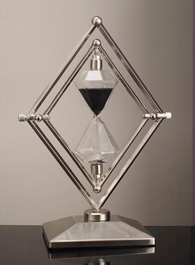 轻奢现代几何沙漏计时器摆件30分钟时间办公室办公桌装饰品摆设