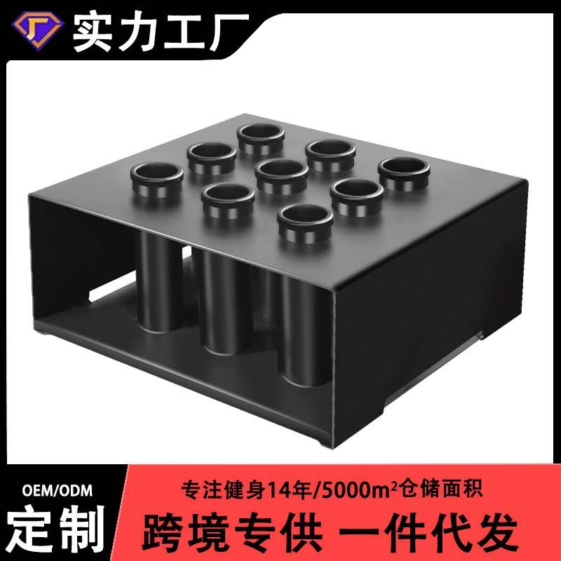 九孔杠铃杆支架九孔炮台杠铃杆奥杆存储收纳家用置物架商用插盘