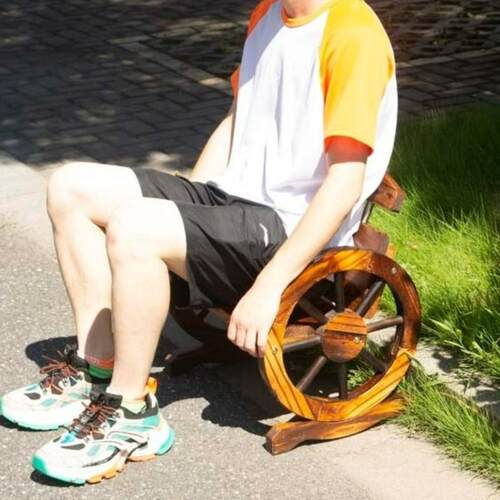 N5户外防腐桌椅套装阳台花园庭院露台碳化木复古实木休闲桌椅三件