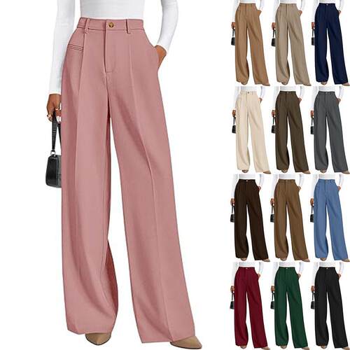 Women‘S Wide Leg Dress Pants Business Casual Flowy Work