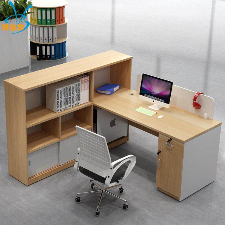 办公家具屏风工位财务职员桌椅组合四人位带柜办公桌带文件柜
