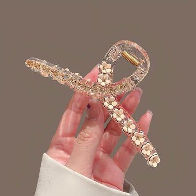 2025 Luxury Flower Large Shark Clips Hair Accessories
