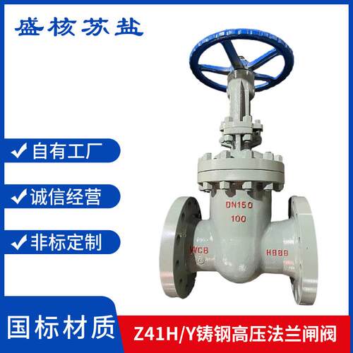 Z41H/Y-64C100C国标铸钢高温高压手动明杆导热油闸阀法兰蒸汽闸阀
