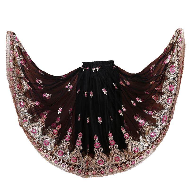 正品新疆舞蹈服大摆裙演出服绣裙花网纱半身维吾尔族广舞中场大摆,女装/女士精品,民族服装/舞台装,淘宝优惠券,粉丝福利购,淘宝优惠卷