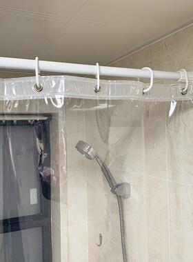 Shower Curtain Transparent Bath Waterproof White Plastic浴帘