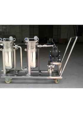 研磨废水处理过滤系统，线路板洗板水手推车移动式过滤器