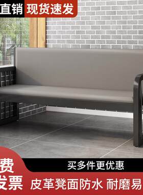 餐厅卡座沙发烧烤酒吧火锅店双人三人背靠背软包卡座铁艺长椅凳子