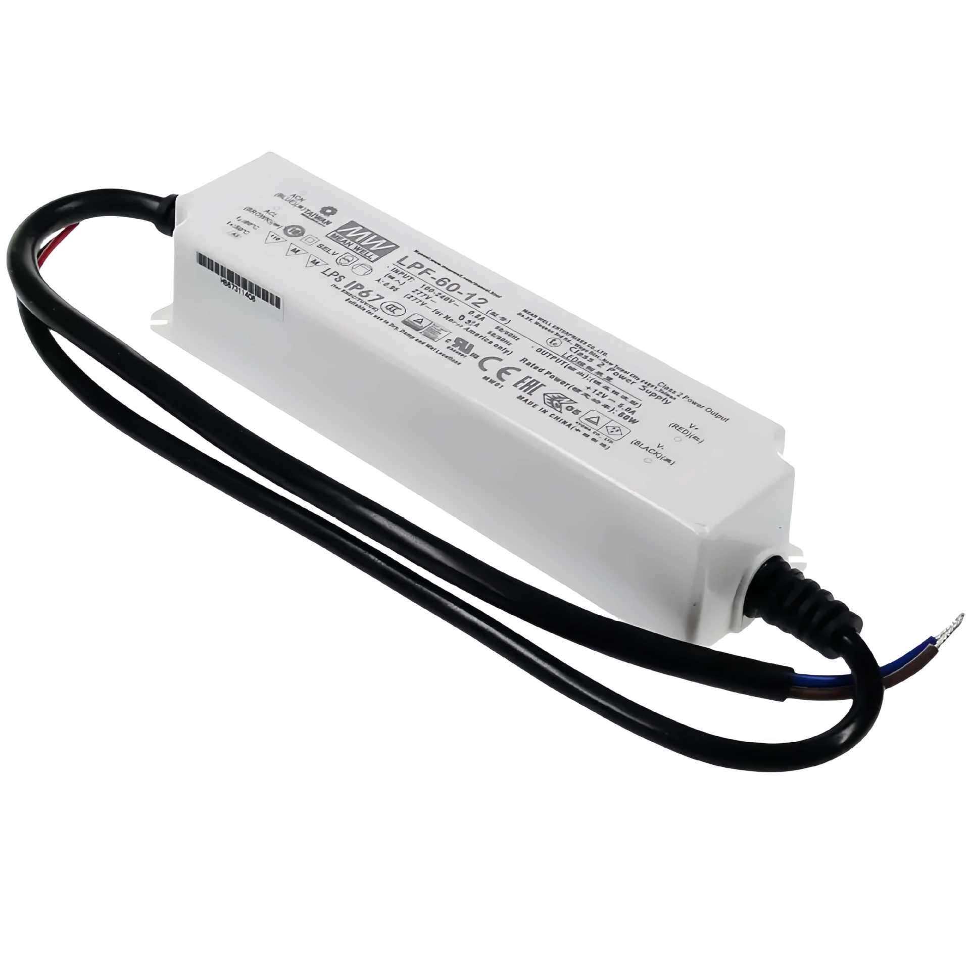 明纬电源 LPF-60-30 Class2 60W恒流型+恒压型LED驱动器