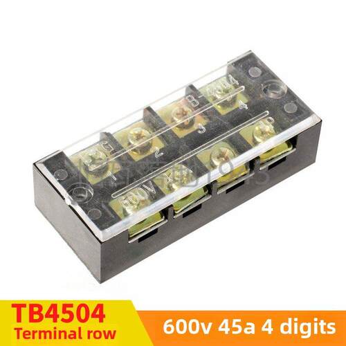 TB 4504 电线连接接线端子排 接线排 连接器 接线条 45A 4P