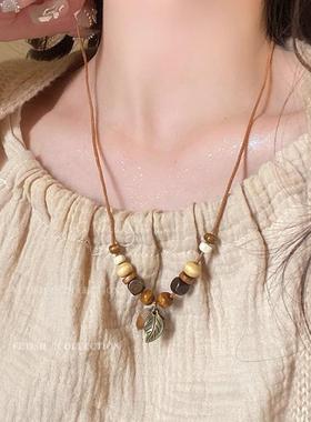 手作 新中式民族风手工编织手链女异域国风小众设计感抽拉手绳潮