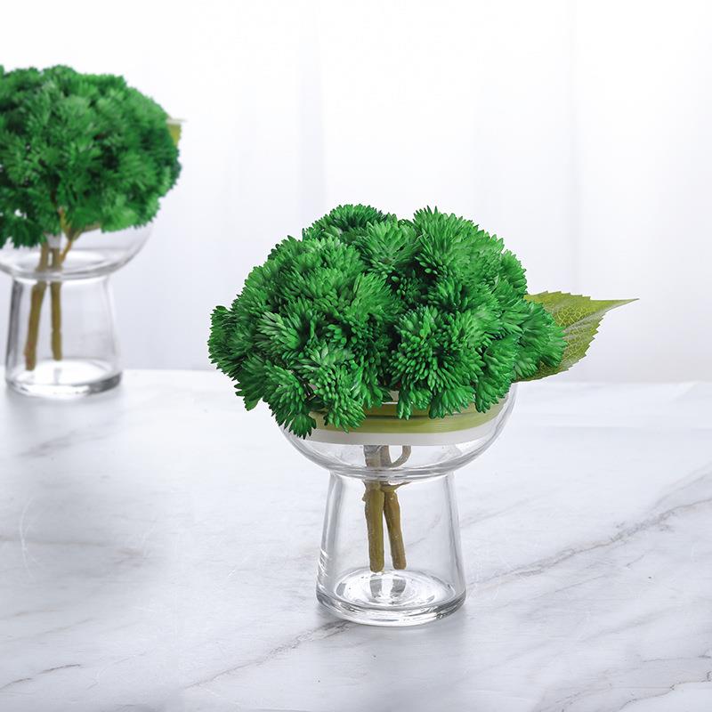 现代北欧轻奢仿真花假花摆设多肉植物装饰花艺茶几餐桌卫生间摆件