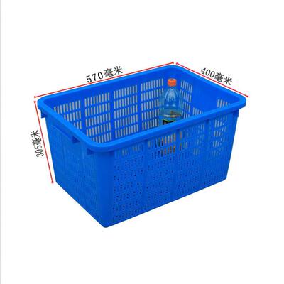 塑料周箩可套叠塑胶筐长方形超市LLT分水果蔬菜转中运转输框服装