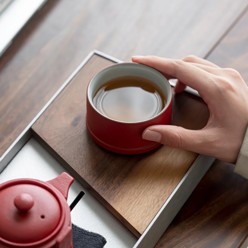 便携包旅行功夫茶具套装陶瓷快客杯一壶一杯户外随身露营泡茶杯