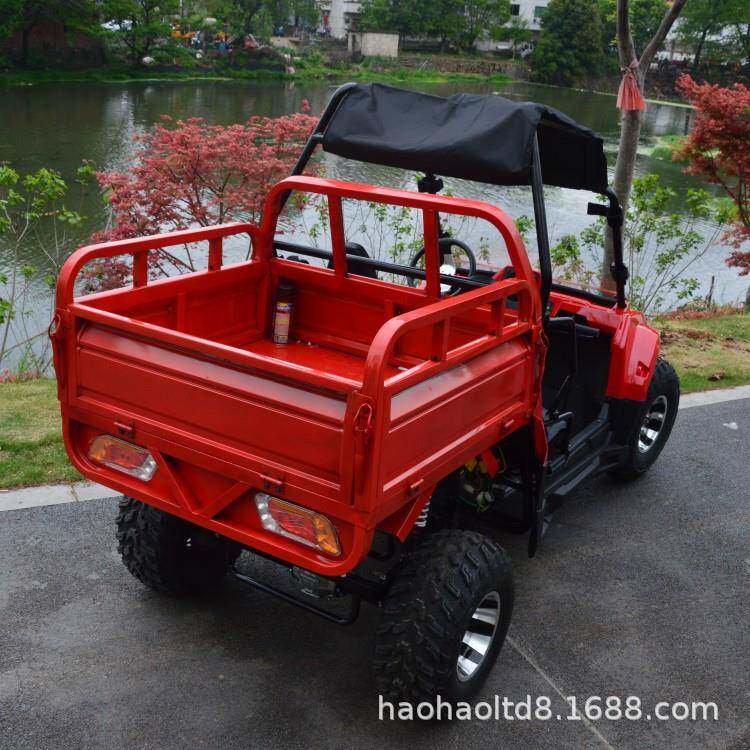 厂家直销200CC沙滩车四轮越野车全地形车带拖斗雪地车农夫车UTV