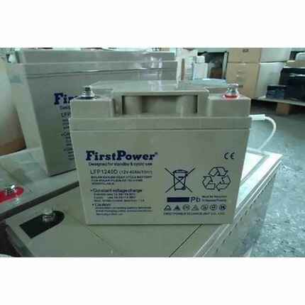 FirstPower一电蓄电池12V40AH LFP12400直流屏UPS消防主机EPS门禁