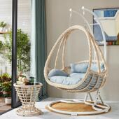 秋千吊椅公寓家用摇篮鸟巢室内外阳台休闲网红吊篮摇椅子双人藤编