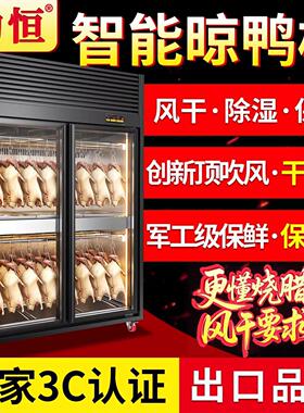 劲恒风干晾鸭柜商用智能大容量吹烘干机烧腊烧鸭烤鸭风干机晾胚柜