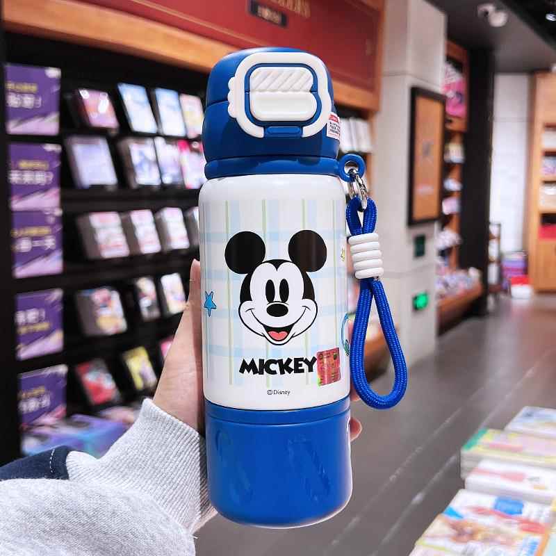 朱迪儿童保温杯女孩高颜值316不锈钢吸管杯上学便携防摔三饮杯子