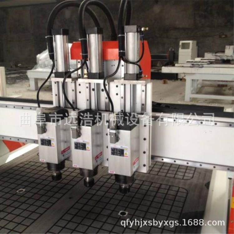 五轴雕刻巡机告家具四工序双工位开料机亚克力双色板YH-1300边广