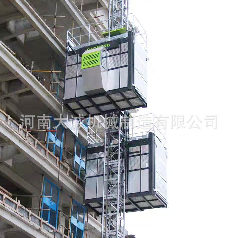 厂家直供施工升降机60米建筑工地SC200双笼智能变频人货施工电梯