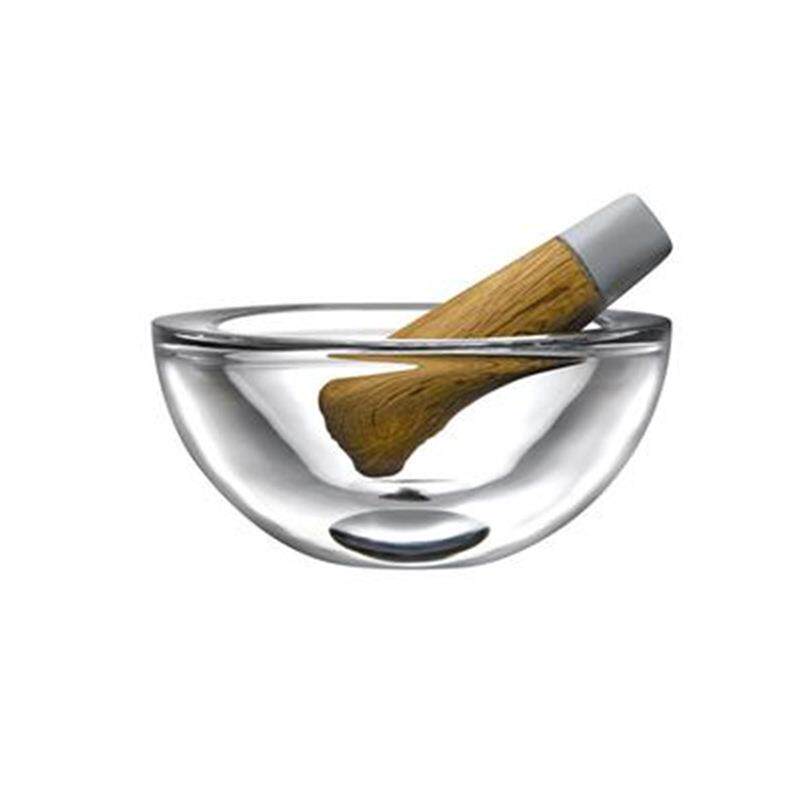 Nude努德 土耳其进口水晶玻璃研磨钵套装 家居装饰样板房摆件北欧