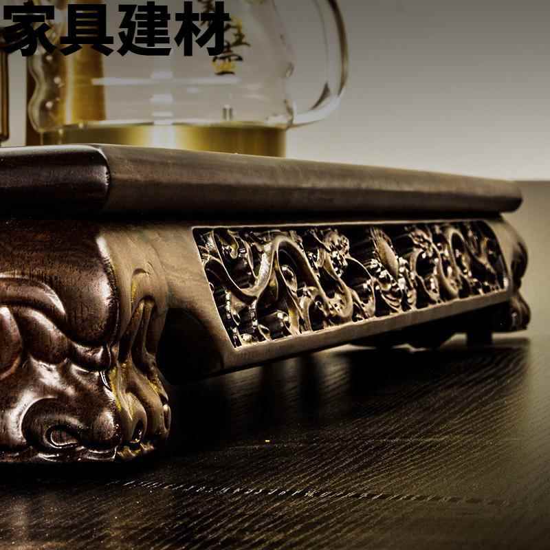 ShJ祥业黑檀实木茶盘茶具套装陶瓷紫砂整套功夫套装全自动快速炉图片