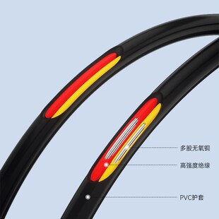 10C 24AWG多芯过粉线 UL2464护套线2C