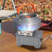 卡磁炉野营炊具露营炉 炉便携式 1件代发迷你户外炉防风分体式 卡式