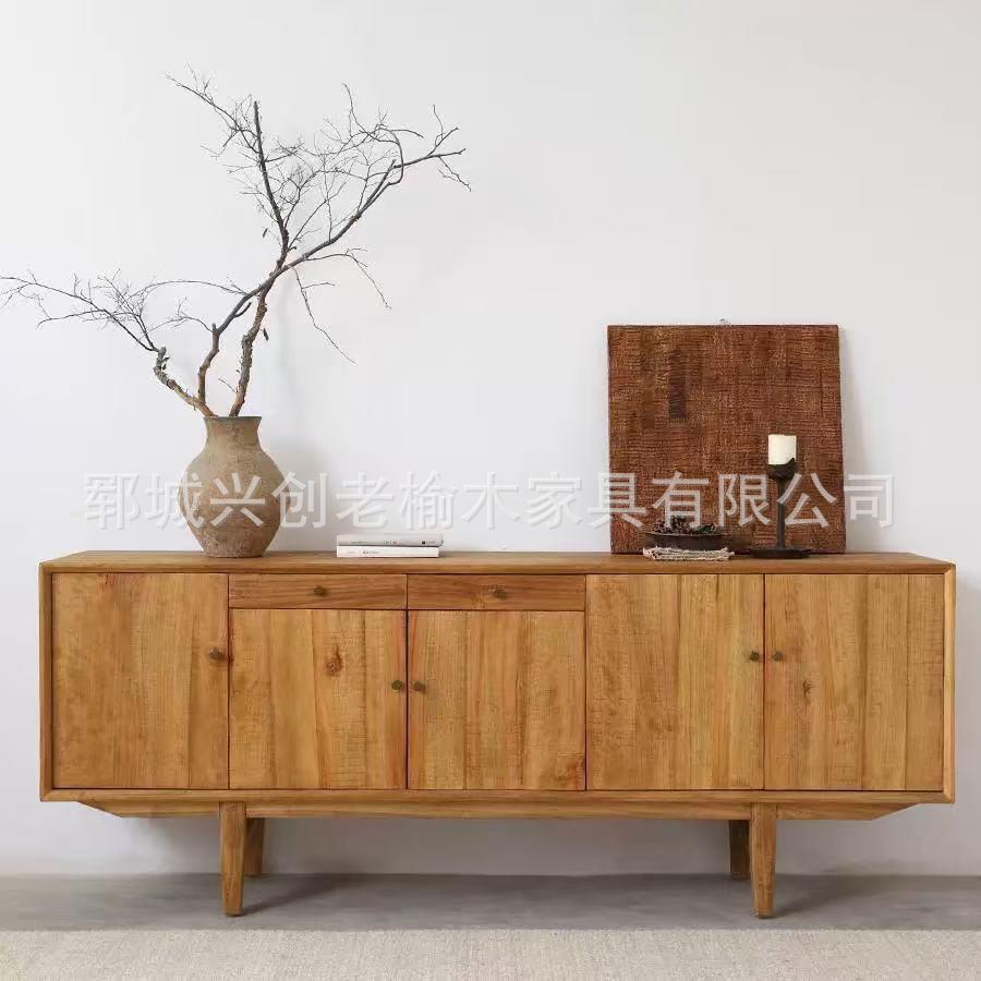 中古老榆木柜子老榆木靠墙玄关柜实木电视柜储物柜茶水柜子