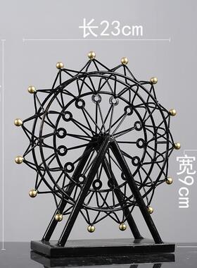 式天摆件复室古摩轮模型家居内电视欧柜装饰品创意OHM服装店橱窗