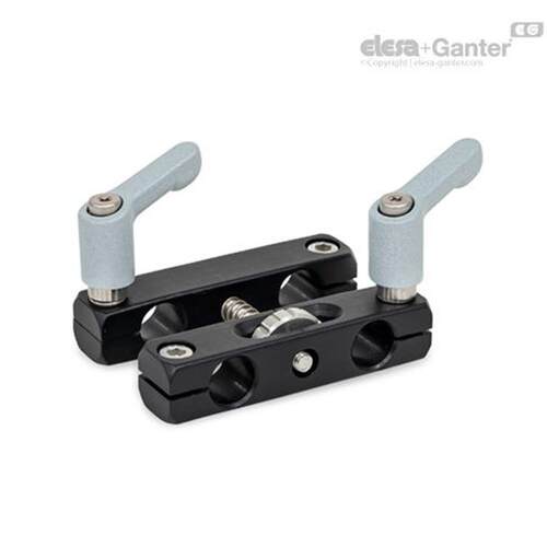 Elesa Ganter伊莉莎冈特 GN 474.3 带可调主轴的平行安装夹 铝材
