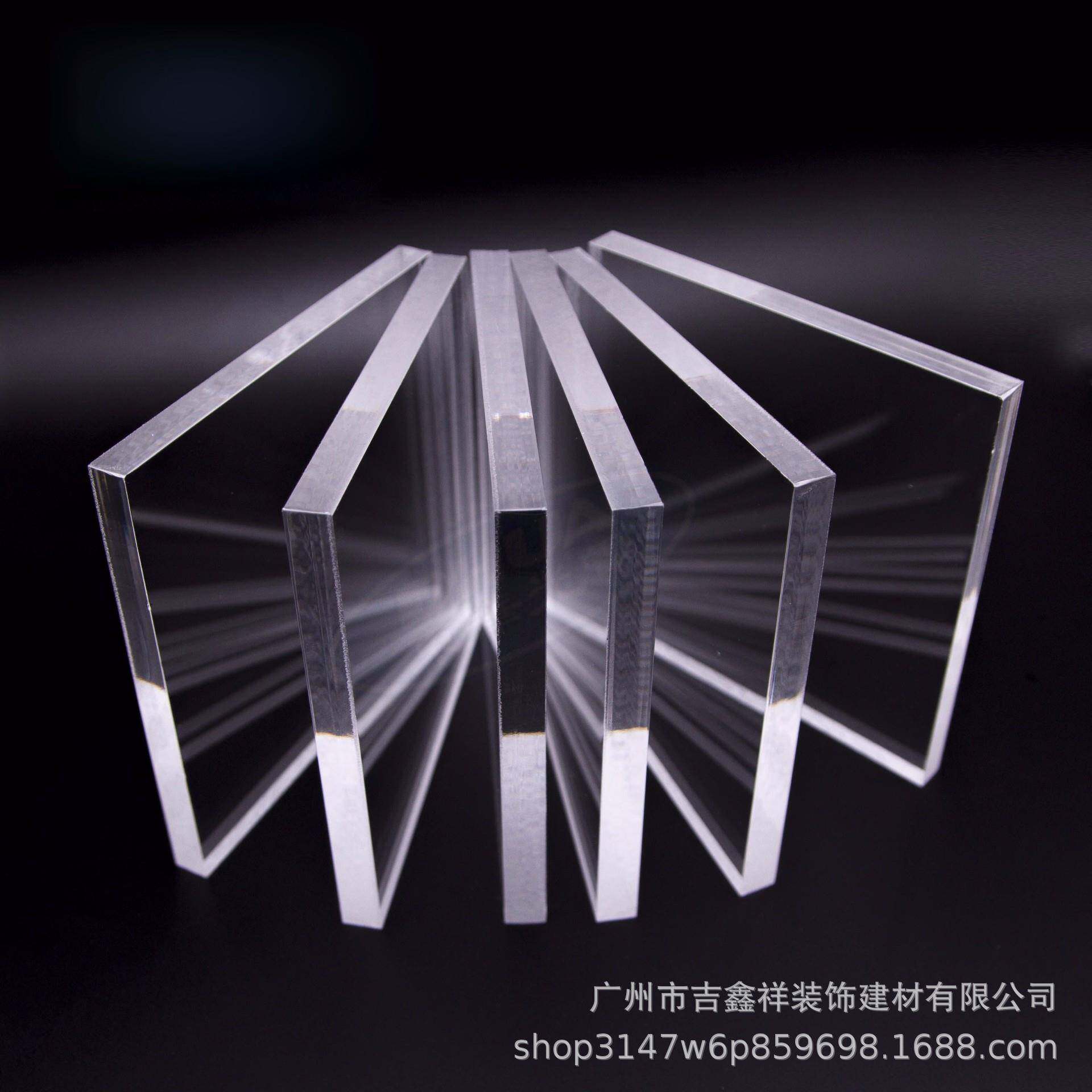 透明亚克力板展CFE玻璃隔板板有机玻璃雕刻示柜展示盒材料头源厂