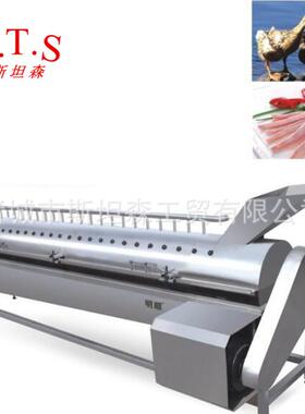 H鸡爪加工脱黄皮成套设备每小时1吨鸡爪全自动脱皮处理设备