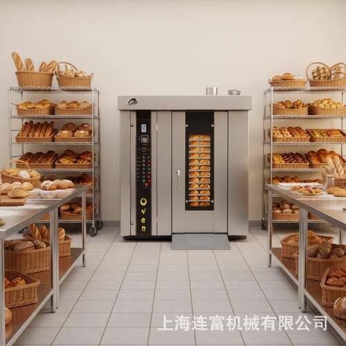 大型黄豆烤炉 热风旋转烤糯米荞麦锅巴食品烤箱 烘培烘烤设备现货
