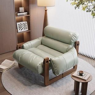 升级加BBS厚用中古风休闲椅阳台发单人实用家懒人沙客躺椅厅实木