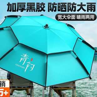 大号户外钓鱼伞2.6多向防雨大钓伞2022新款 加厚防雨垂钓遮阳伞