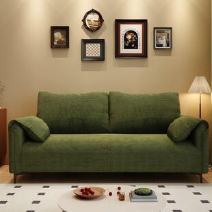 实木布艺沙发家用客厅小户型整装简约现代公寓懒人沙发单人双人位