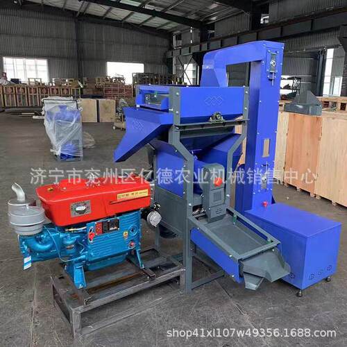 山东220v碾米机家用小型不锈钢多功粉碎碾米组合机谷子大米脱壳机