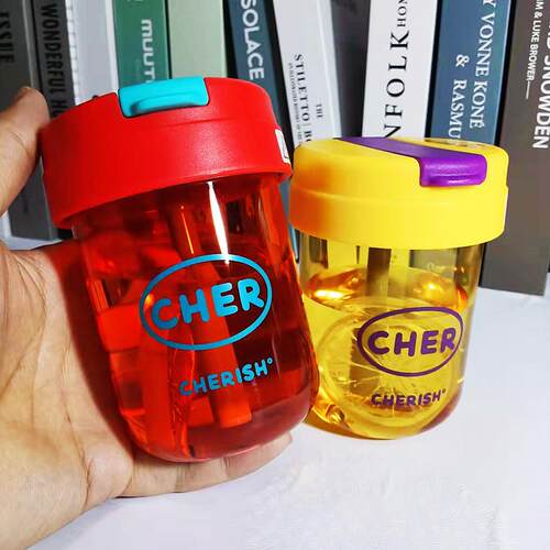 新款 吸管杯带吸管大容量夏季女生高颜值咖啡可爱水杯便携小杯子