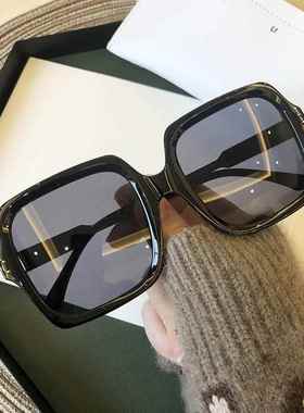 Vintage Oversize Square Sunglasses Women Luxury Brand Big Fr