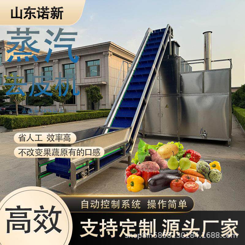 诺新蒸汽去皮机土豆高温剥皮机根茎类果蔬去皮机器