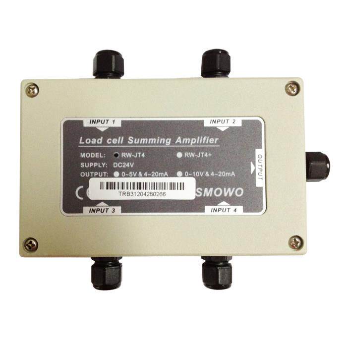 SMOWO4路求和称重放大器RW-JT04A压力传感器信号4-20m变送器0-10v