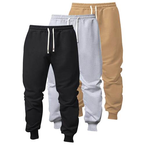 Men's And Women's Solid Color Basic Casual Sweatpants with
