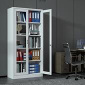 钢制文办柜公室资见详情料柜财务书柜档柜工具案收纳柜带锁件矮柜