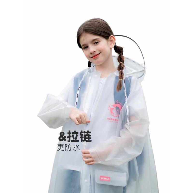 儿童雨衣学生防暴雨男女童全身2024新款男孩带书包位中大童上学