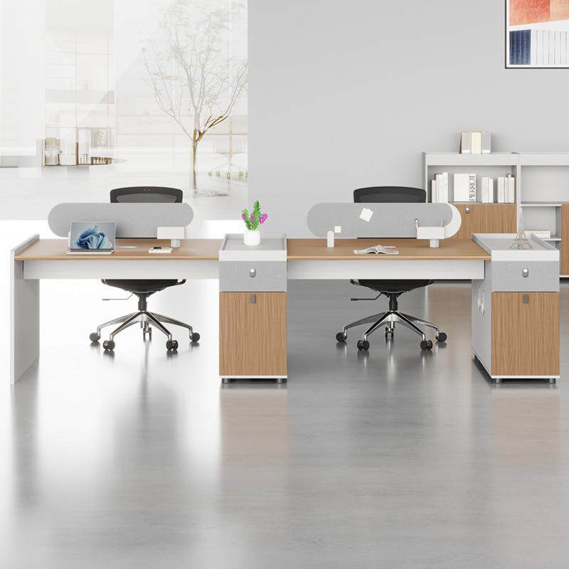 新款环保简约现代办公桌职员桌椅组合 员工工作位 电脑桌厂家直销