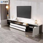 实木岩板电视柜组合客厅家用储物柜一体小户型加厚实木柜新款 地柜