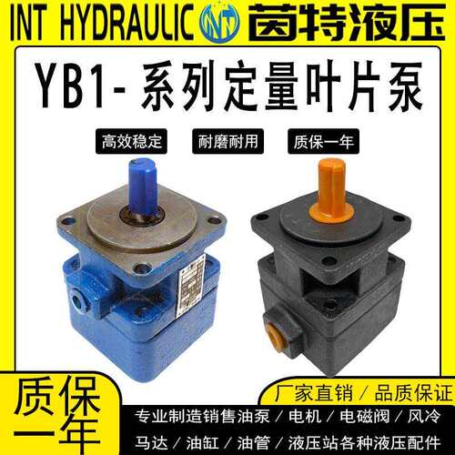 液压仙居叶片泵YB1-6/10/16/4/20/25/40/50/80单双联注塑机油泵