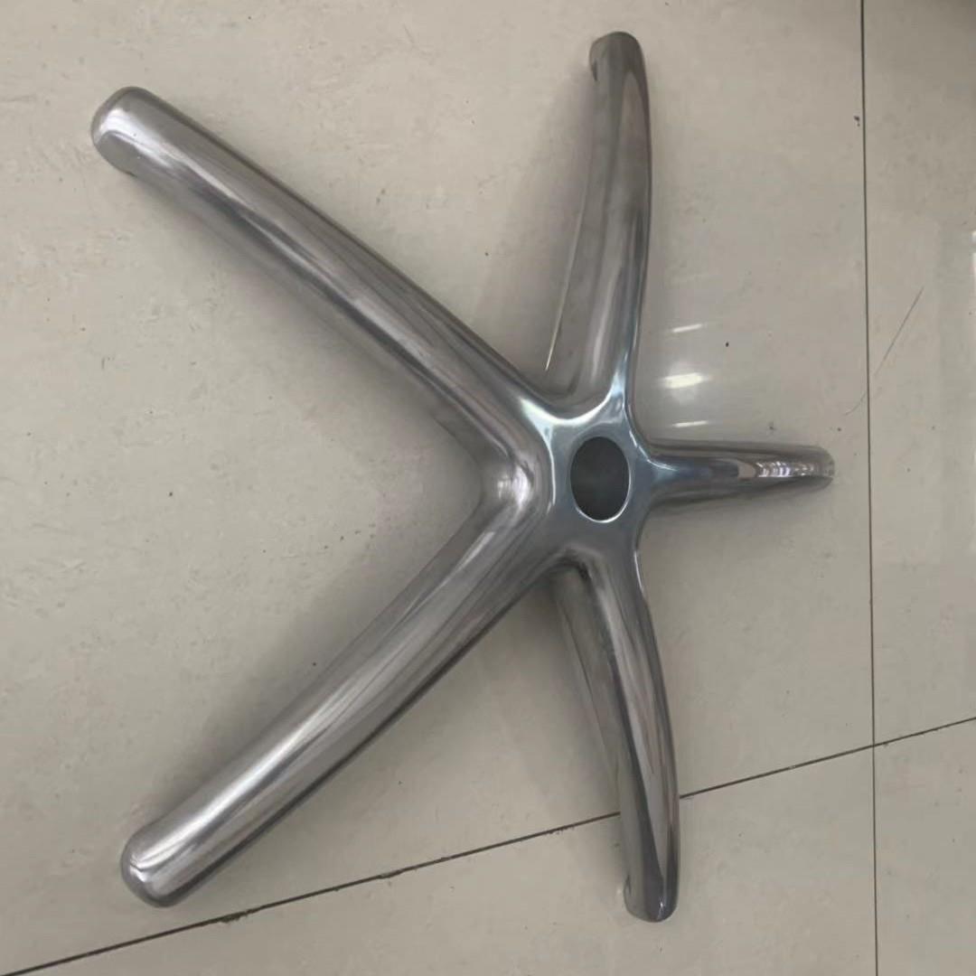 工厂直销五星脚 330#铝合金脚 椅子五爪滑轮脚 转椅底座五金配件