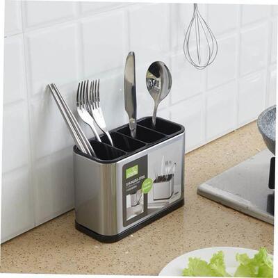 Knief holder tube spoon storage box rack kitchen cutlery org